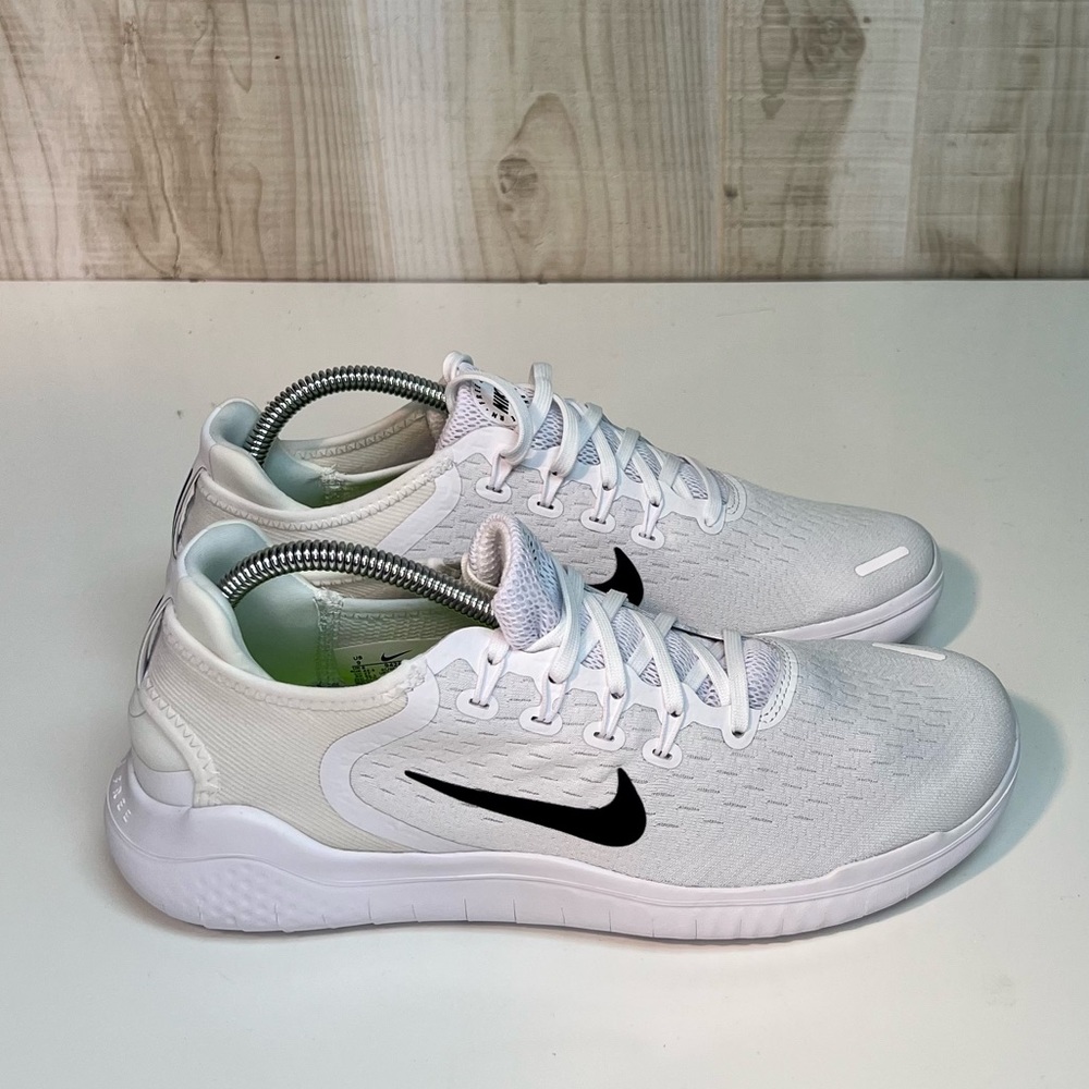 Nike Men's Free RN 2018 White Running Shoes Sneakers Trainers 942836-100